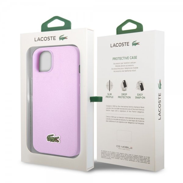 Lacoste iPhone 14 Plus Cover Petit Pique Logo Lilla