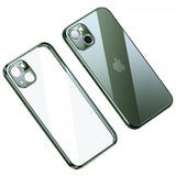 Sulada iPhone 14 Plus Cover Plated Kant Grøn