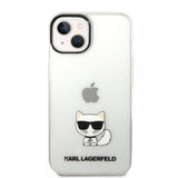 Karl Lagerfeld iPhone 14 Plus Cover Printed Choupette Transparent