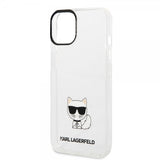 Karl Lagerfeld iPhone 14 Plus Cover Printed Choupette Transparent