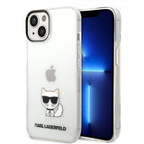 Karl Lagerfeld iPhone 14 Plus Cover Printed Choupette Transparent