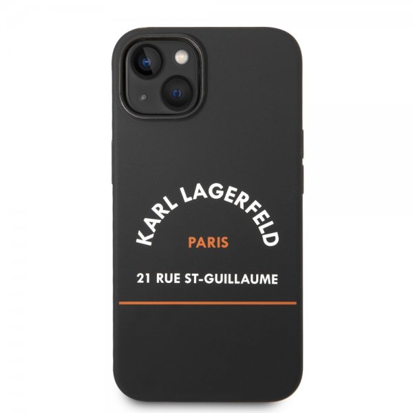 Karl Lagerfeld iPhone 14 Plus Cover Rue St Guillaume Sort