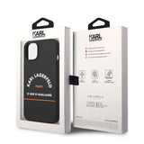 Karl Lagerfeld iPhone 14 Plus Cover Rue St Guillaume Sort