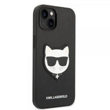 Karl Lagerfeld iPhone 14 Plus Cover Saffiano Choupette Sort