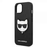 Karl Lagerfeld iPhone 14 Plus Cover Saffiano Choupette Sort