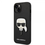 Karl Lagerfeld iPhone 14 Plus Cover Saffiano Karl Sort