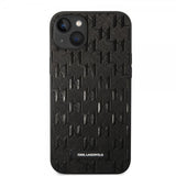 Karl Lagerfeld iPhone 14 Plus Cover Saffiano Monogram Sort