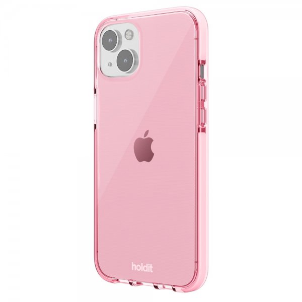 holdit iPhone 14 Plus Cover Seethru Bright Pink