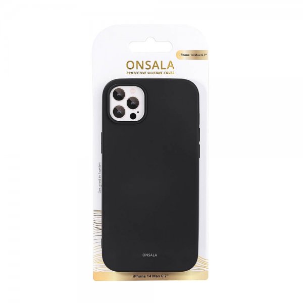 Onsala iPhone 14 Plus Cover Silikone Sort