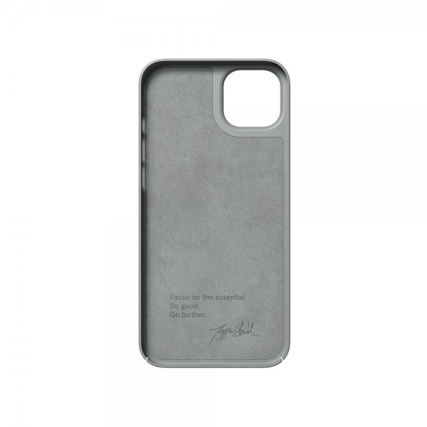 Nudient iPhone 14 Plus Cover Thin Case MagSafe Concrete Grey