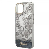 Guess iPhone 14 Plus Cover Toile de Jouy Grå