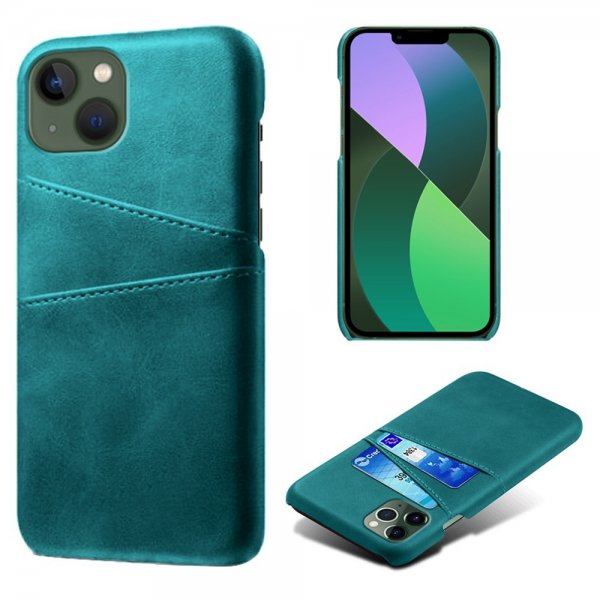 iPhone 14 Plus Cover To Kortlommer Grøn