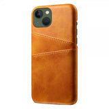 iPhone 14 Plus Cover To Kortlommer Lysebrun