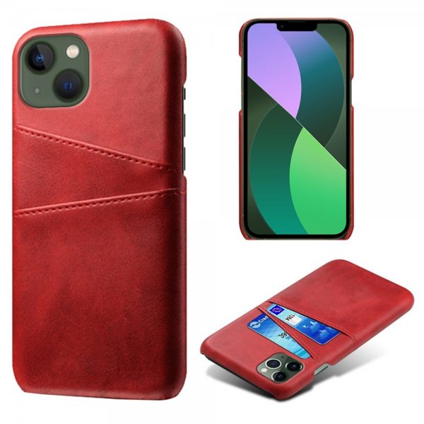 iPhone 14 Plus Cover To Kortlommer Rød