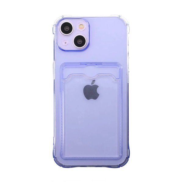 iPhone 14 Plus Cover Kortholder Stødsikker Lilla