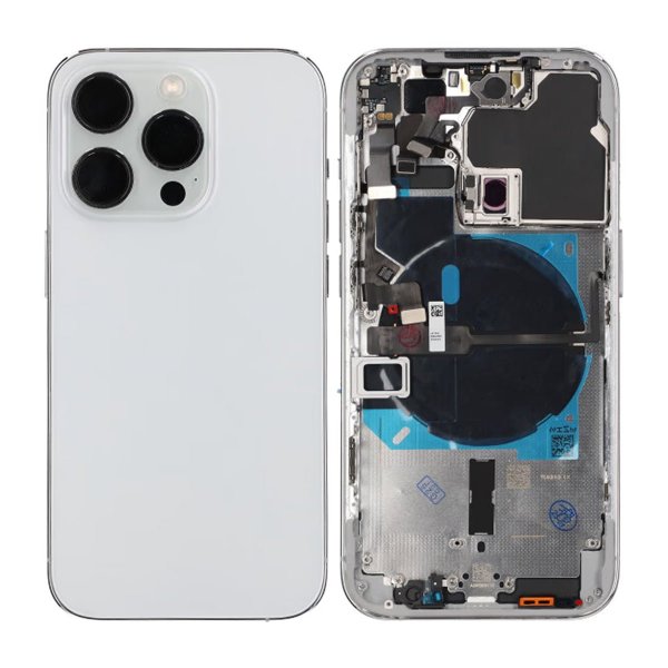 iPhone 14 Pro Bagside med Komplet Ramme OEM - Hvid