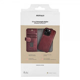 Buffalo iPhone 14 Pro Fodral 2-i-1 Detachable Wallet Brun