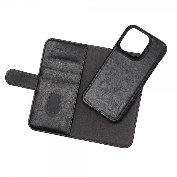 Gear iPhone 14 Pro Cover 2-i-1 Aftageligt med 3 Kortrum Sort
