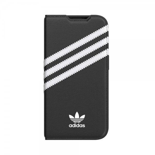 Adidas iPhone 14 Pro Cover 3 Stripes Booklet Case Sort Hvid