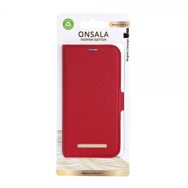Onsala iPhone 14 Pro Cover Fashion Edition Aftageligt Cover Rød