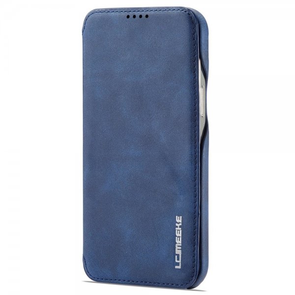 Lc.Imeeke iPhone 14 Pro Flip Cover Blå