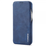 Lc.Imeeke iPhone 14 Pro Flip Cover Blå