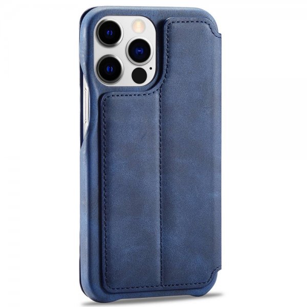 Lc.Imeeke iPhone 14 Pro Flip Cover Blå