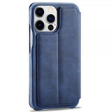 Lc.Imeeke iPhone 14 Pro Flip Cover Blå