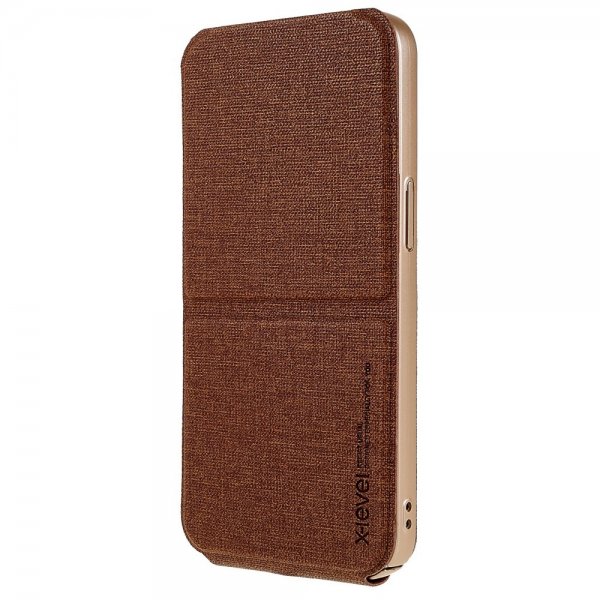X-Level iPhone 14 Pro Cover Journey Series Brun