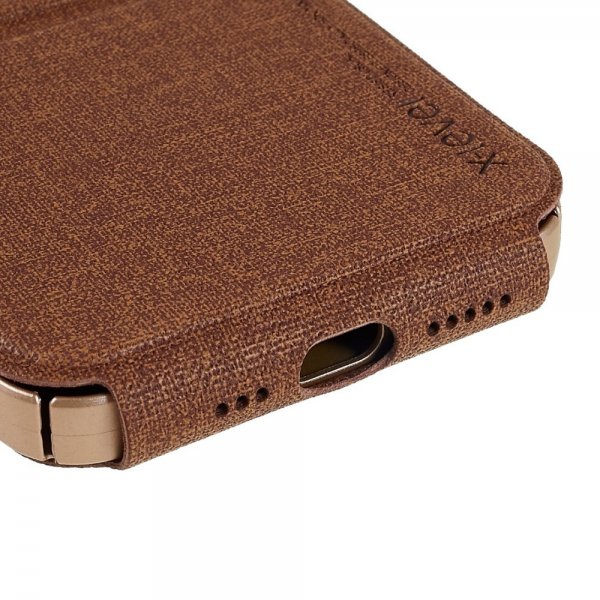 X-Level iPhone 14 Pro Cover Journey Series Brun