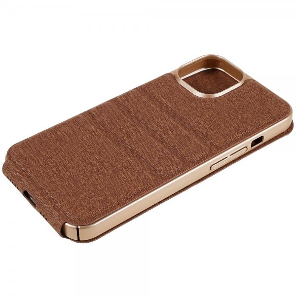 X-Level iPhone 14 Pro Cover Journey Series Brun