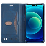 Lc.Imeeke iPhone 14 Pro Cover Kortrum Udvendig Blå
