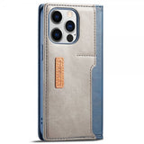 Lc.Imeeke iPhone 14 Pro Cover Kortrum Udvendig Blå