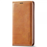 Lc.Imeeke iPhone 14 Pro Cover Kortrum Udvendig Brun