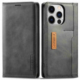 Lc.Imeeke iPhone 14 Pro Cover Kortrum Udvendig Sort