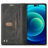 Lc.Imeeke iPhone 14 Pro Cover Kortrum Udvendig Sort