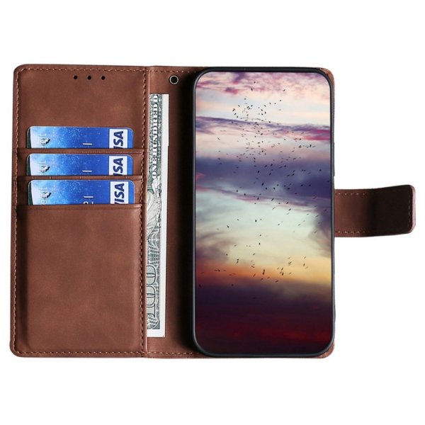 iPhone 14 Pro Cover Krokodillemønster Brun
