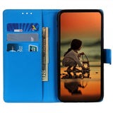 iPhone 14 Pro Cover Litchi Blå