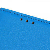 iPhone 14 Pro Cover Litchi Blå