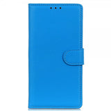 iPhone 14 Pro Cover Litchi Blå
