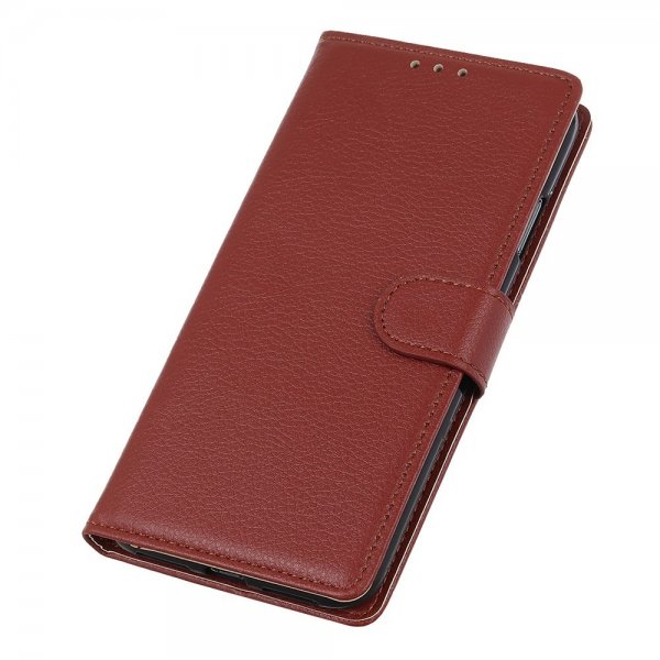iPhone 14 Pro Cover Litchi Brun