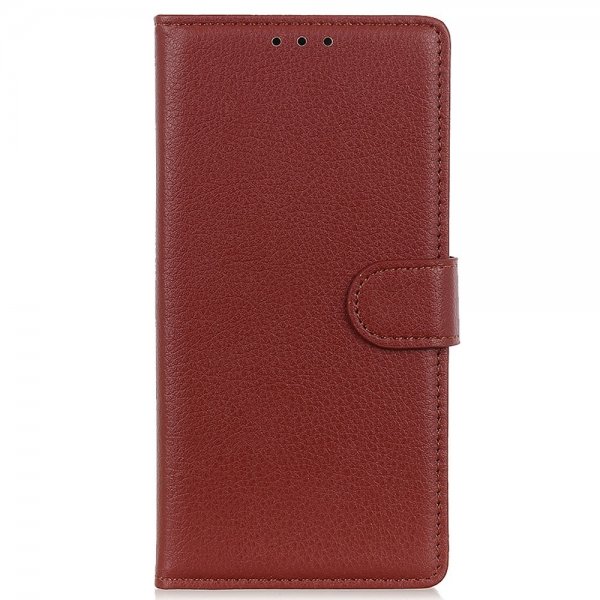 iPhone 14 Pro Cover Litchi Brun