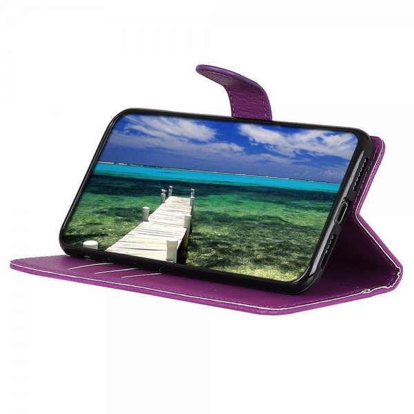 iPhone 14 Pro Cover Litchi Lilla