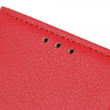 iPhone 14 Pro Cover Litchi Rød