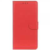 iPhone 14 Pro Cover Litchi Rød