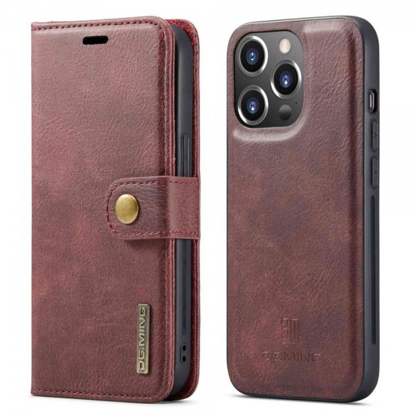 Dg.Ming iPhone 14 Pro Etui Aftageligt Cover Rød