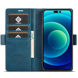 Lc.Imeeke iPhone 14 Pro Cover med Kortlomme Blå
