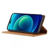 Lc.Imeeke iPhone 14 Pro Flip Cover med kortholder Brun