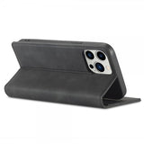 Lc.Imeeke iPhone 14 Pro Flip Cover med kortholder Sort