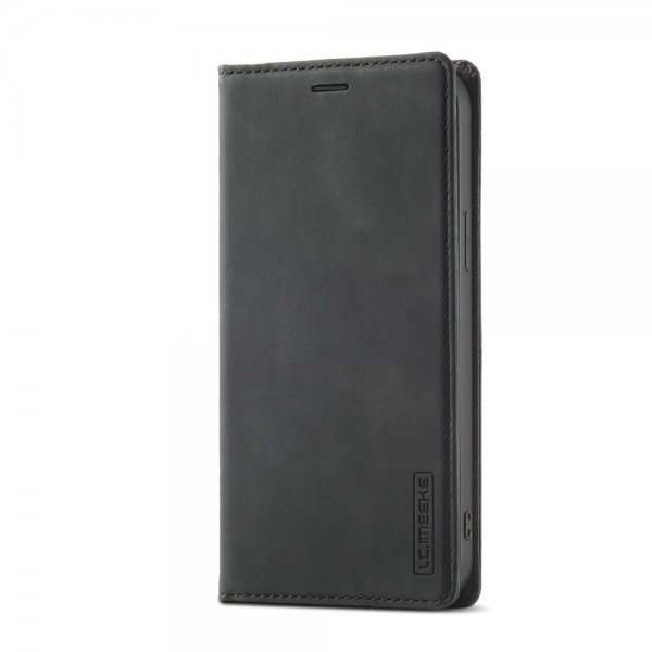 Lc.Imeeke iPhone 14 Pro Flip Cover med kortholder Sort